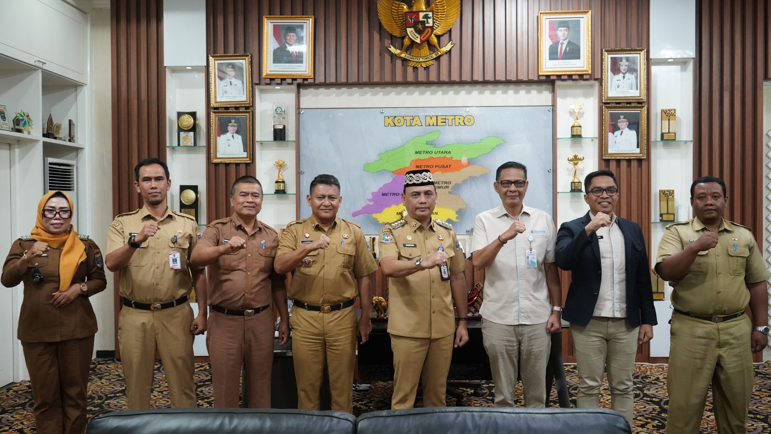 Audiensi Bersama Kanwil Kementerian HAM Lampung Perkuat Pembentukan Kampung REDAM di Kota Metro