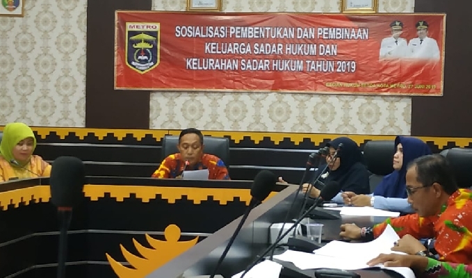 SOSIALISASI PEMBENTUKAN DAN PEMBINAAN KELUARGA SADAR HUKUM DAN KELURAHAN SADAR HUKUM TAHUN 2019