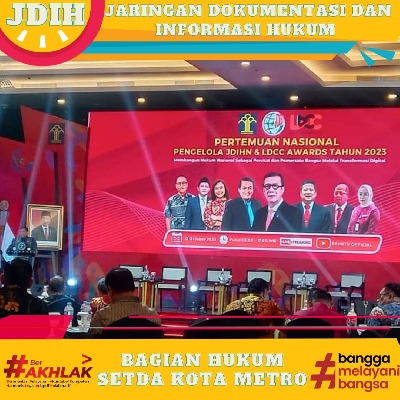 PERTEMUAN NASIONAL PENGELOLA JARINGAN DOKUMENTASI DAN INFORMASI HUKUM NASIONAL 