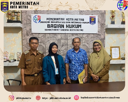 PROGRAM MAGANG DI PERPUSTAKAAN BAGIAN HUKUM SEKRETARIAT DAERAH KOTA METRO