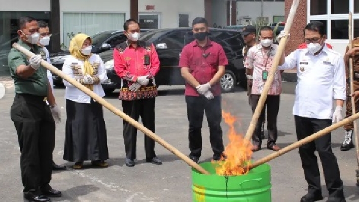 KEGIATAN PEMUSNAHAN BARANG BUKTI YANG TELAH MEMILIKI KEKUATAN HUKUM TETAP (INKRACHT)