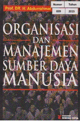 Cover ORGANISASI DAN MANAJEMEN SUMBER DAYA MANUSIA