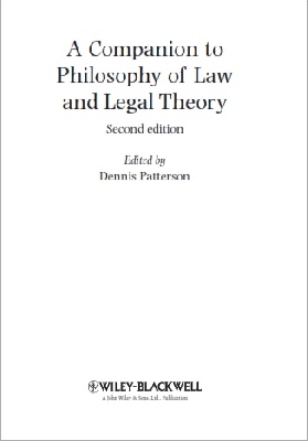 Cover A Companion to Philosophy of Law and Legal Theory